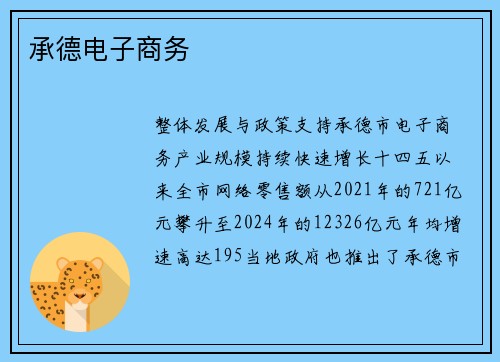 承德电子商务